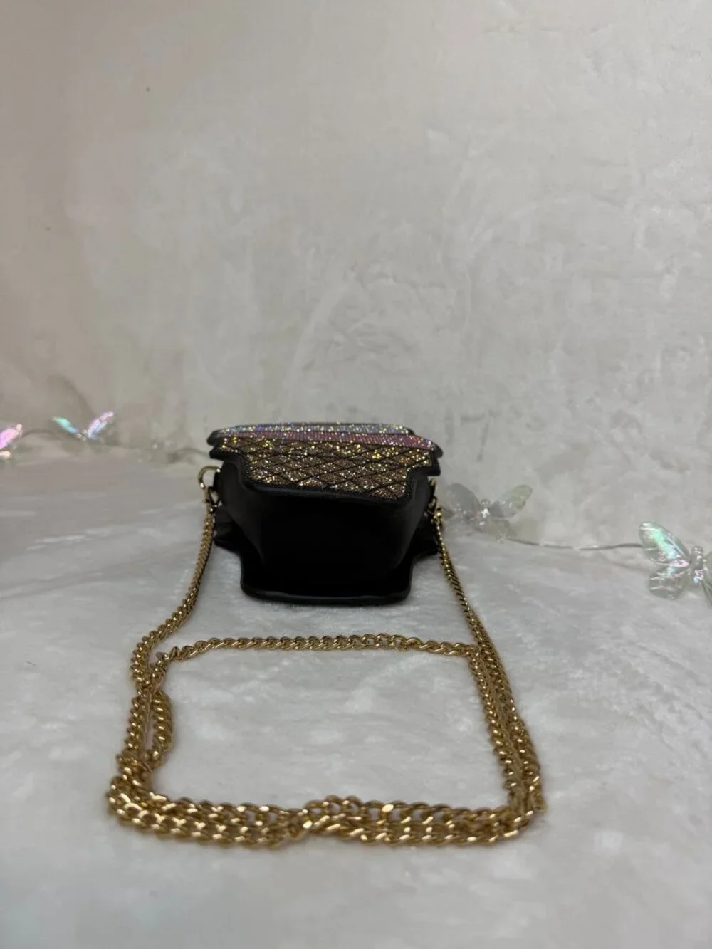 Rhinestone Ice Cream Cone Bag — Statement Piece